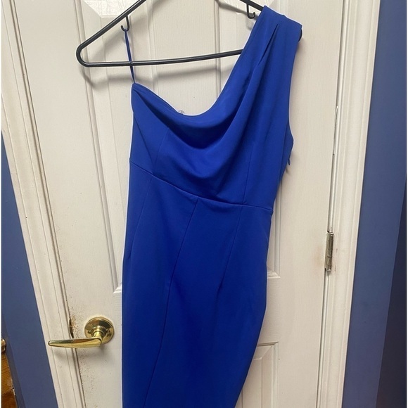 KANCY KOLE Women's Wedding Guest One Shoulder Dress
Cutout Ruched Bodycon M - Picture 4 of 10